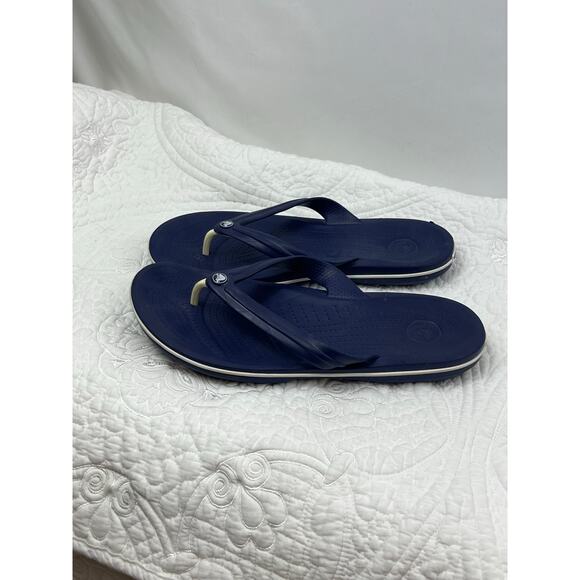 Crocs Women’s Size 10 Blue T-Post Thong Slip-On Sandals Comfort Summer Shoes - Picture 9 of 9